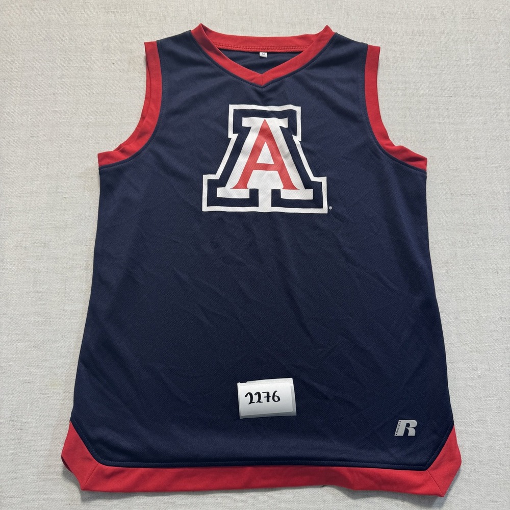 Russell Athletic Arizona Wildcats Tank Top Youth Sz M Blue New Without Tags